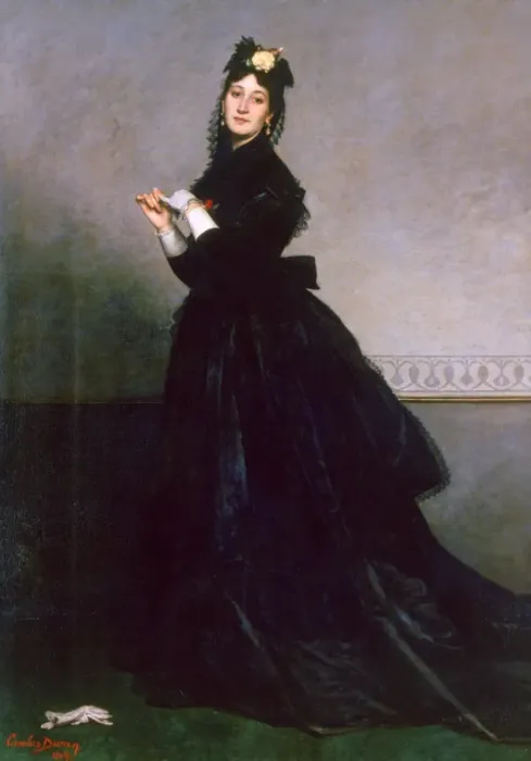 Framed Print : The Woman with the Glove by Charles Emile Auguste Carolus-Duran Framed Print : The Woman with the Glove by Charles Emile Auguste Carolus-Duran