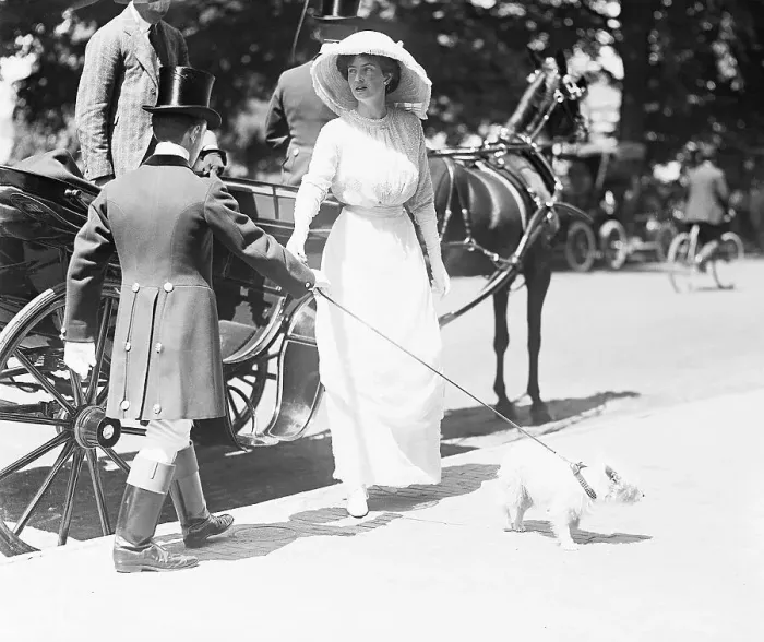 Framed Print : Woman Having Exited Carriage Framed Print : Woman Having Exited Carriage