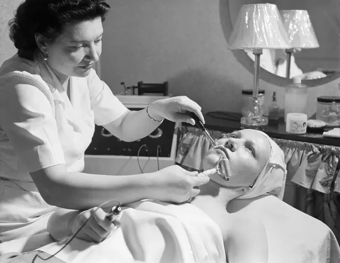 Framed Print : Woman Having Facial Rejuvenation Framed Print : Woman Having Facial Rejuvenation