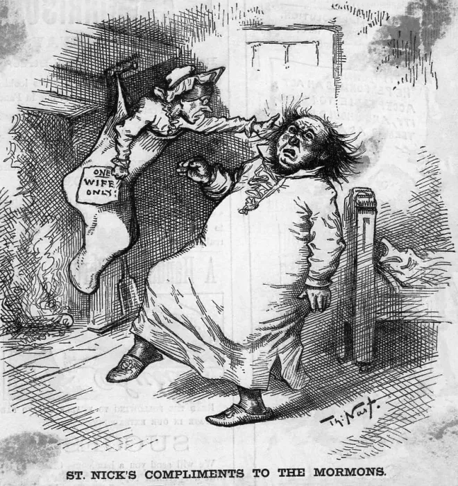 Framed Print : Woman Hitting Man on Head Claiming One Wife Only Framed Print : Woman Hitting Man on Head Claiming One Wife Only