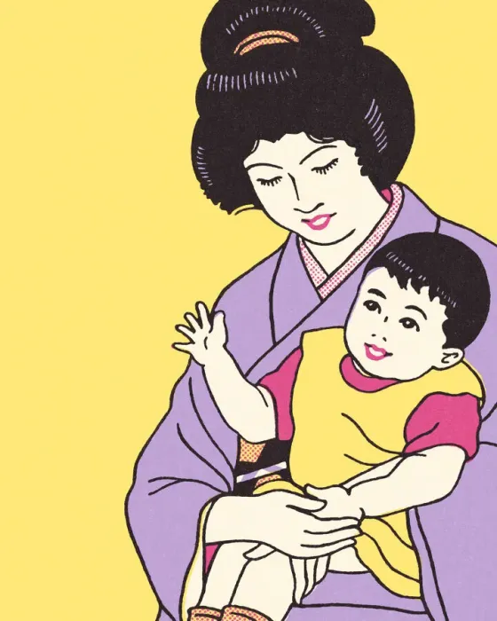 Framed Print : Woman Holding a Child Framed Print : Woman Holding a Child