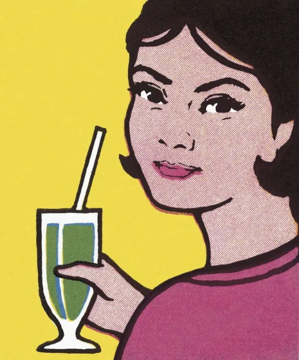 Framed Print : Woman Holding Drink Framed Print : Woman Holding Drink