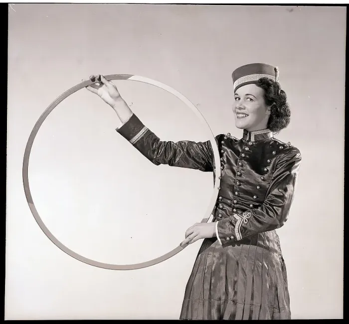 Framed Print : Woman Holding a Hoop Framed Print : Woman Holding a Hoop