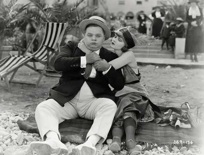 Framed Print : Woman Hugging Fatty Arbuckle Framed Print : Woman Hugging Fatty Arbuckle