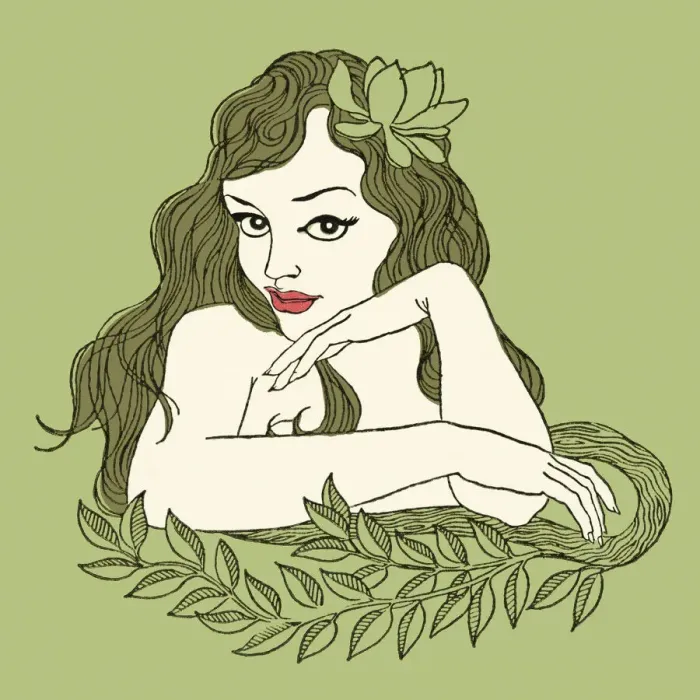 Framed Print : Woman With Long Hair