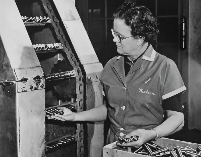 Framed Print : Woman Makes Ammunition Framed Print : Woman Makes Ammunition
