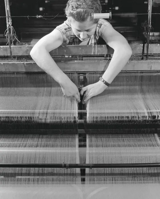 Framed Print : Woman Making Parachutes Framed Print : Woman Making Parachutes
