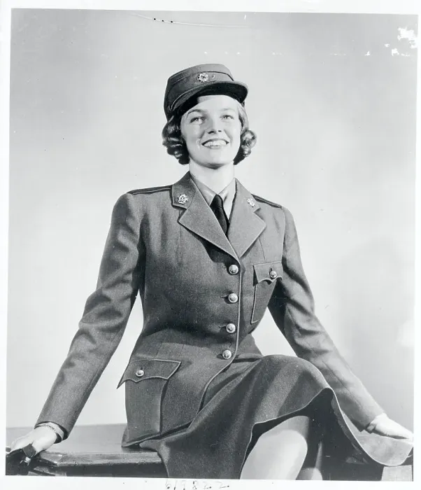 Framed Print : Woman Modeling an Army Uniform Framed Print : Woman Modeling an Army Uniform