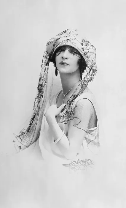 Framed Print : Woman Modeling Hat with Lace Framed Print : Woman Modeling Hat with Lace