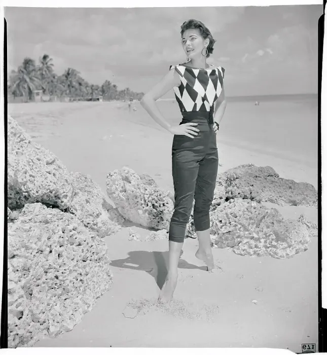 Framed Print : Woman Modeling Leisure Outfit Framed Print : Woman Modeling Leisure Outfit