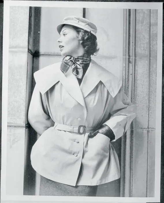 Framed Print : Woman Modeling a Scooter Coat Framed Print : Woman Modeling a Scooter Coat