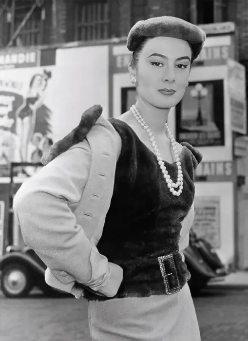 Framed Print : Woman Modeling a Suit Framed Print : Woman Modeling a Suit