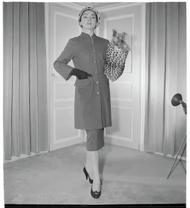 Framed Print : Woman Modeling a Tunic Coat Framed Print : Woman Modeling a Tunic Coat