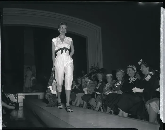 Framed Print : Woman Modelling on Runway Framed Print : Woman Modelling on Runway