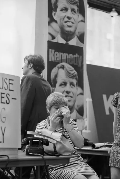 Framed Print : Woman Mourning Robert F. Kennedy Assassination Framed Print : Woman Mourning Robert F. Kennedy Assassination