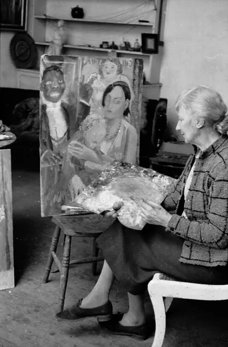 Framed Print : Woman Painting Framed Print : Woman Painting