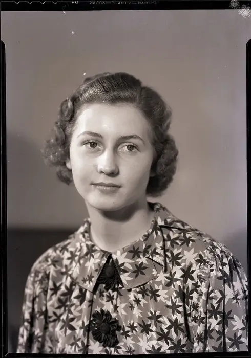 Framed Print : Woman in Patterned Blouse Framed Print : Woman in Patterned Blouse