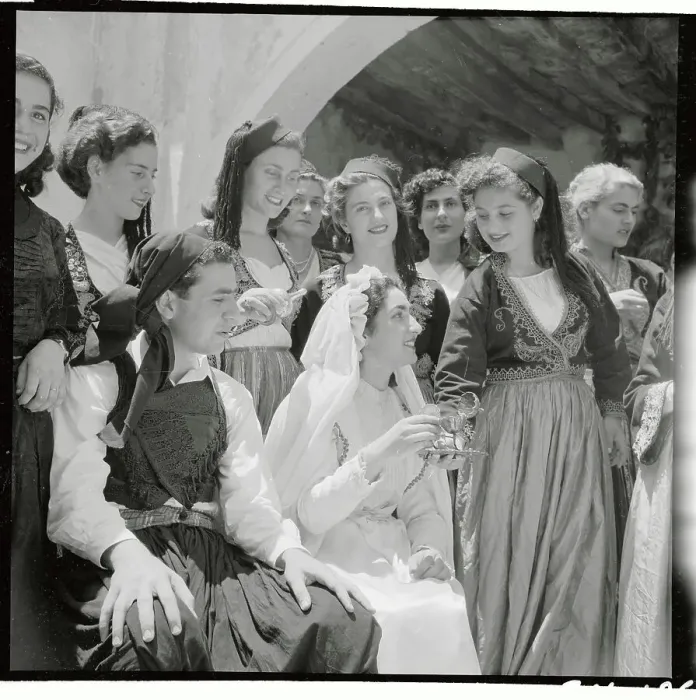 Framed Print : Woman Performing a Cypriot Wedding