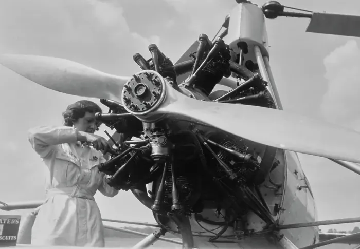 Framed Print : Woman Pilot In Training Framed Print : Woman Pilot In Training