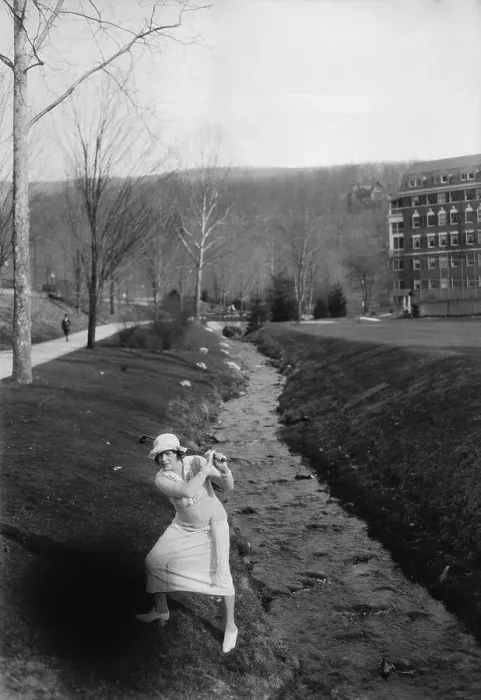 Framed Print : Woman Playing Golf
