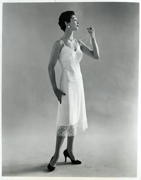 Framed Print : Woman Posing In A Silk Nightgown Framed Print : Woman Posing In A Silk Nightgown
