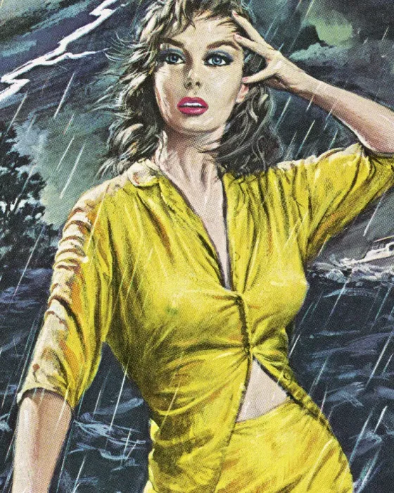 Framed Print : Woman in a Rain Storm Framed Print : Woman in a Rain Storm
