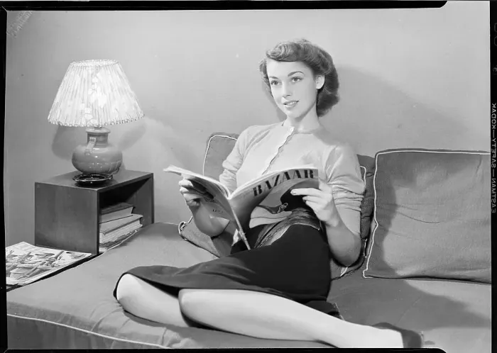 Framed Print : Woman Reading Magazine Framed Print : Woman Reading Magazine