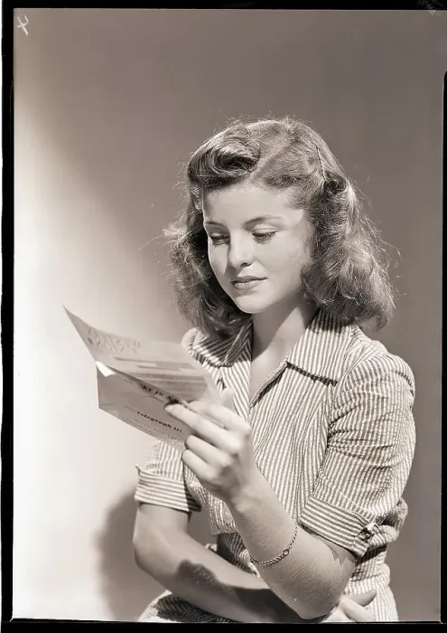 Framed Print : Woman Reading Telegram Framed Print : Woman Reading Telegram