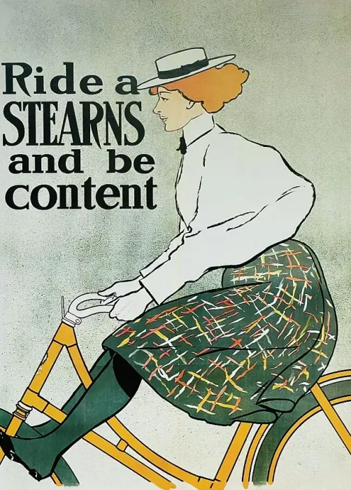Framed Print : Woman riding a bicycle Framed Print : Woman riding a bicycle