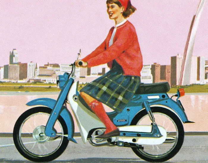 Framed Print : Woman Riding a Motorcycle in the City Framed Print : Woman Riding a Motorcycle in the City