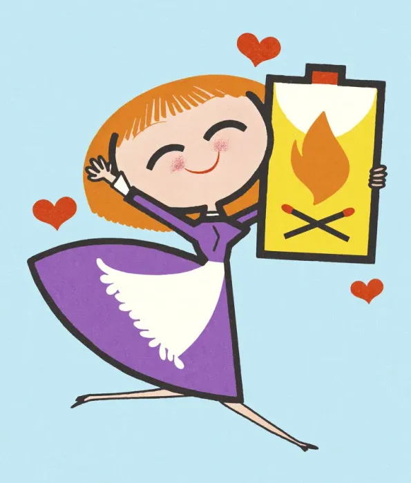 Framed Print : Woman Running with Lighter Fluid Framed Print : Woman Running with Lighter Fluid
