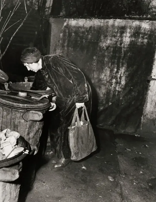 Framed Print : Woman Scavenging For Food Framed Print : Woman Scavenging For Food