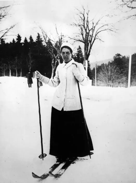 Framed Print : Woman On Skis Framed Print : Woman On Skis