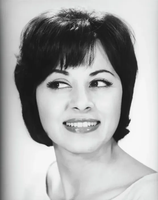 Framed Print : Woman smiling, (B&W), close-up, portrait Framed Print : Woman smiling, (B&W), close-up, portrait