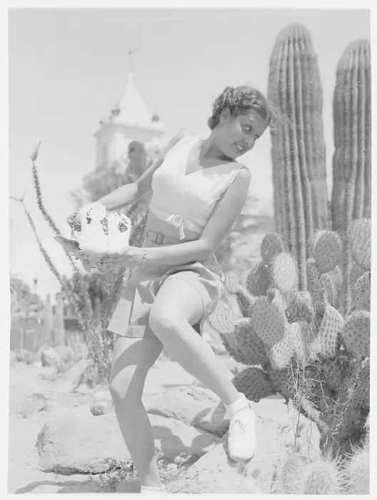 Framed Print : Woman Snared by Cactus Framed Print : Woman Snared by Cactus