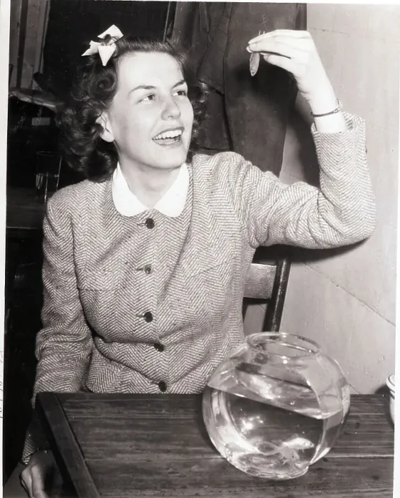 Framed Print : Woman About to Swallow Live Goldfish Framed Print : Woman About to Swallow Live Goldfish