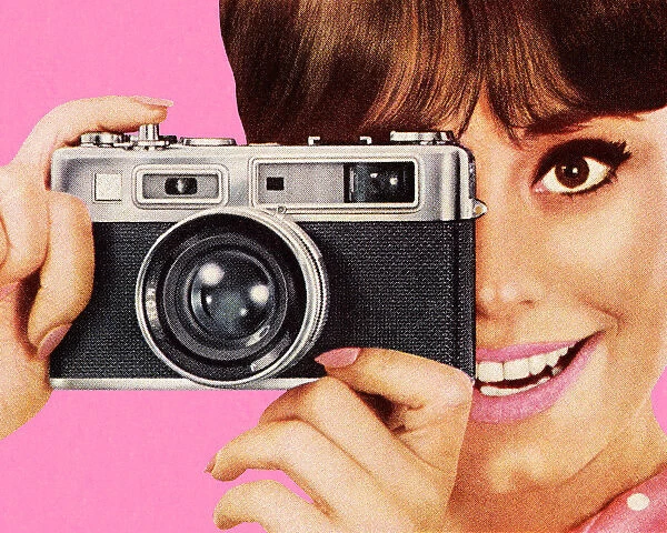 Woman Taking Picture With Camera