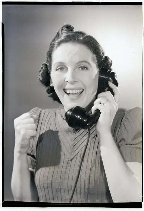 Framed Print : Woman Talking On Telephone Framed Print : Woman Talking On Telephone