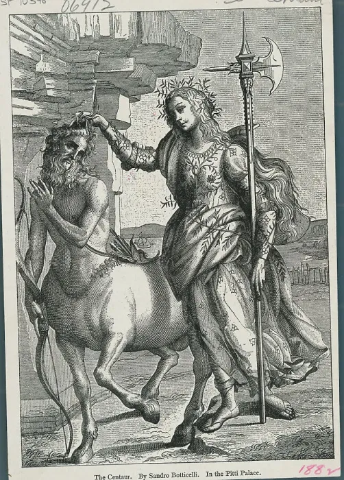 Framed Print : Woman Touching Centaur's Hair Framed Print : Woman Touching Centaur's Hair