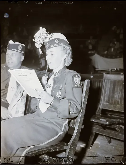 Framed Print : Woman In Uniform Seated Looking At Progr Framed Print : Woman In Uniform Seated Looking At Progr