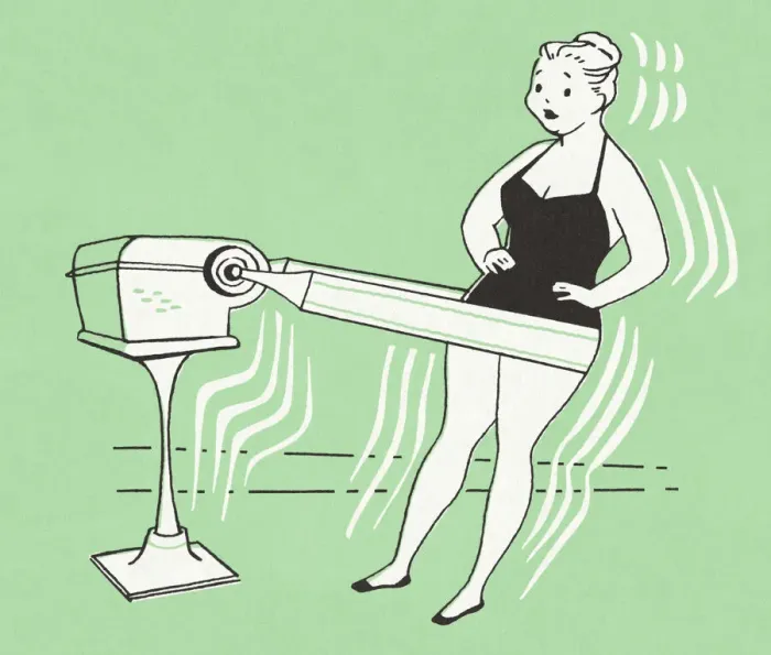 Framed Print : Woman Using Exercise Equipment