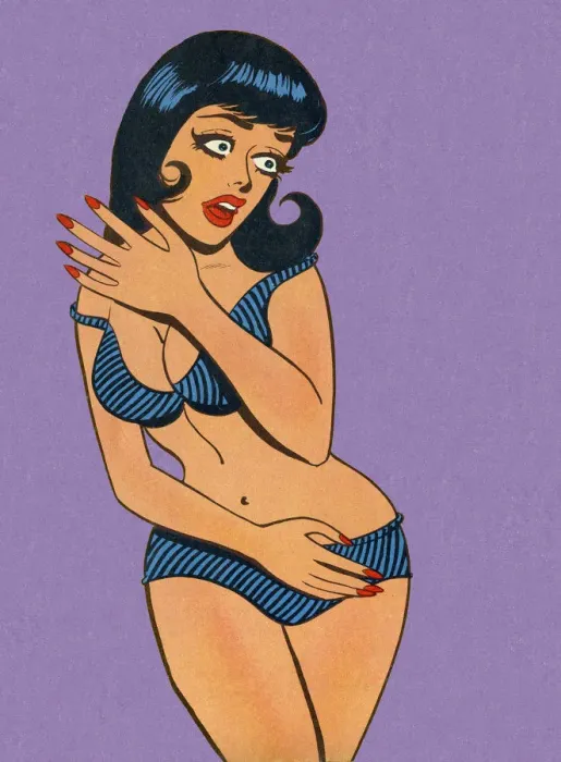 Framed Print : Woman Wearing Bikini Framed Print : Woman Wearing Bikini
