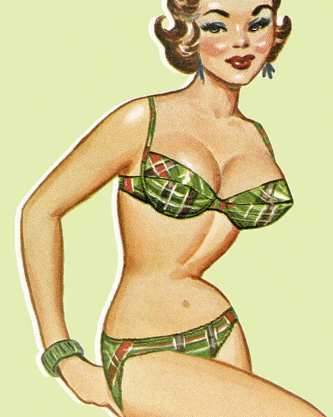 Woman Wearing a Bikini