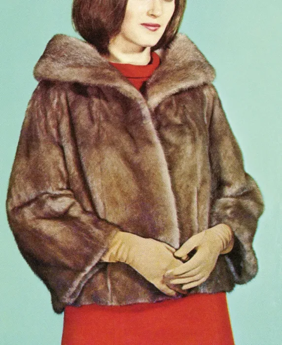 Framed Print : Woman Wearing a Fur Jacket Framed Print : Woman Wearing a Fur Jacket