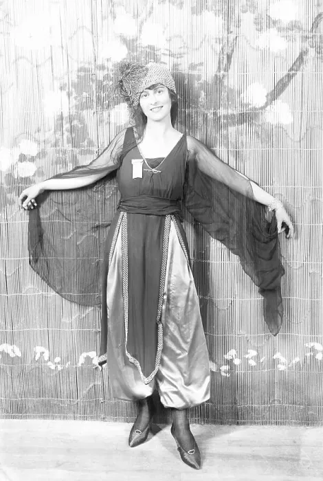 Framed Print : Woman Wearing Genie Costume Framed Print : Woman Wearing Genie Costume