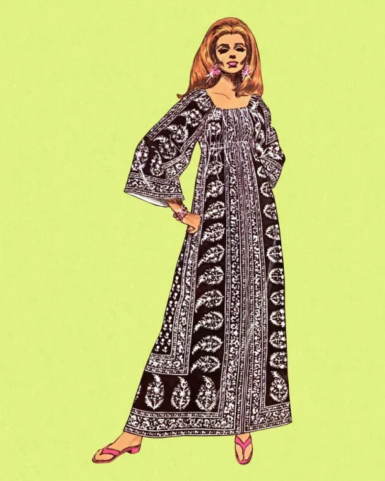 Framed Print : Woman Wearing Kaftan Framed Print : Woman Wearing Kaftan