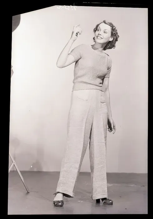 Framed Print : Woman Wearing Long Trousers Framed Print : Woman Wearing Long Trousers