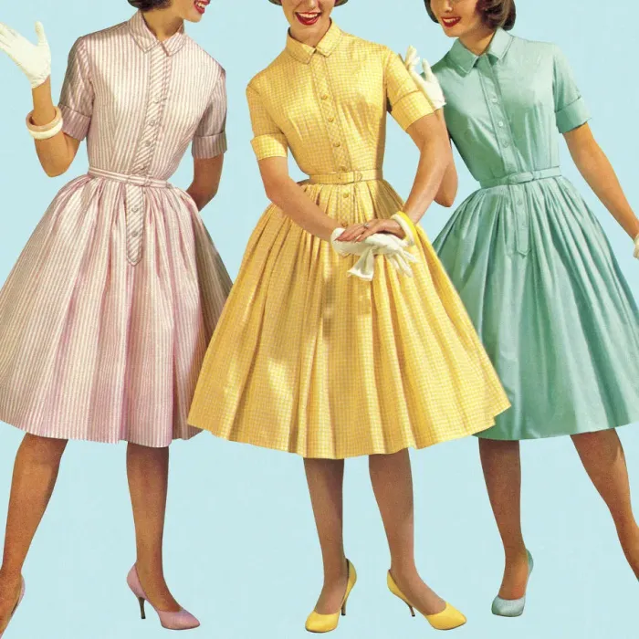 Framed Print : Three Woman Wearing Pastel Colored Dresses Framed Print : Three Woman Wearing Pastel Colored Dresses