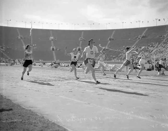 Framed Print : Woman Winning Finals Race Framed Print : Woman Winning Finals Race