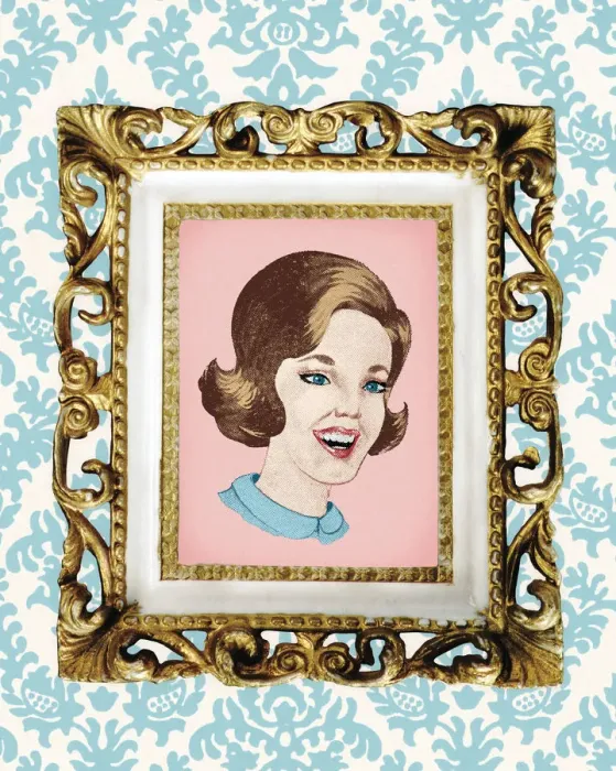 Framed Print : Womans face in frame Framed Print : Womans face in frame